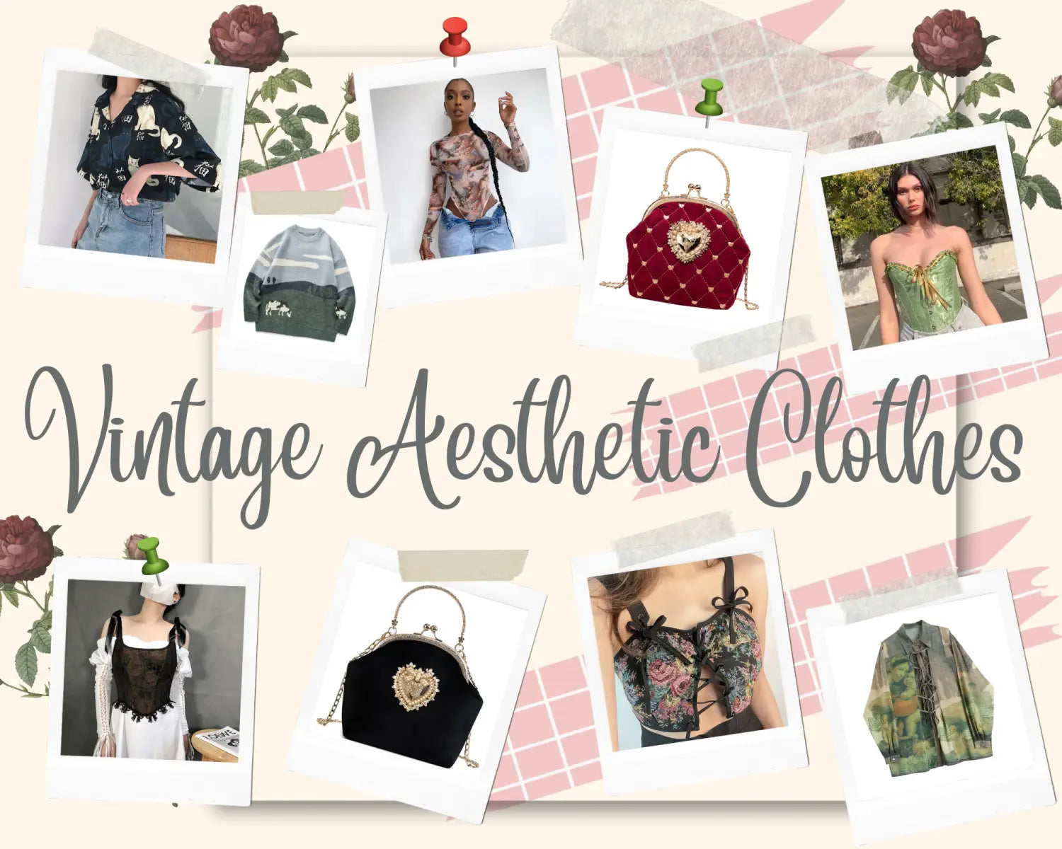 Vintage aesthetic clothes shop on sale