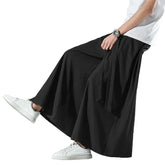 Harajuku Japandi Kimono Haori Noragi Linen Cotton Kimono Jacket (Pants) V32 - Front View | Urban Wear Outsiders