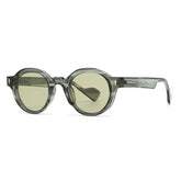 Round Frame Sunglasses Dark Lens Black