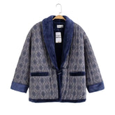 Harajuku Japandi Kimono Haori Noragi Linen Cotton Kimono Jacket (Shirt) - Front View | Urban Wear Outsiders