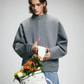 Urban High Neck Cotton Sweatshirt