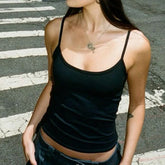 Top informal sin mangas para mujer