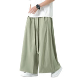 Harajuku Japandi Wide Leg Kimono Haori Linen Cotton Kimono Jacket - Front View | Urban Wear Outsiders