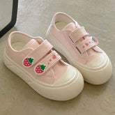Chunky Platform Canvas Sneaker Cream Pink