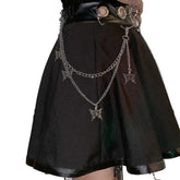 Aesthetic Butterfly Metallic Waist Chain for Women One Size