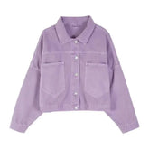 Aesthetic Turn Down Collar Denim Jackets for Everyday Wear