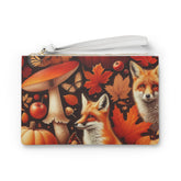 Amelia Harvest Clutch Bag with Autumn Leaf Design One size