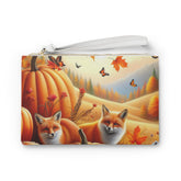 Amelia Harvestwood Autumn Clutch Bag with Nature Print