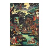 Ancient Japanese Yokai Art Area Rug 24’’ × 36’’