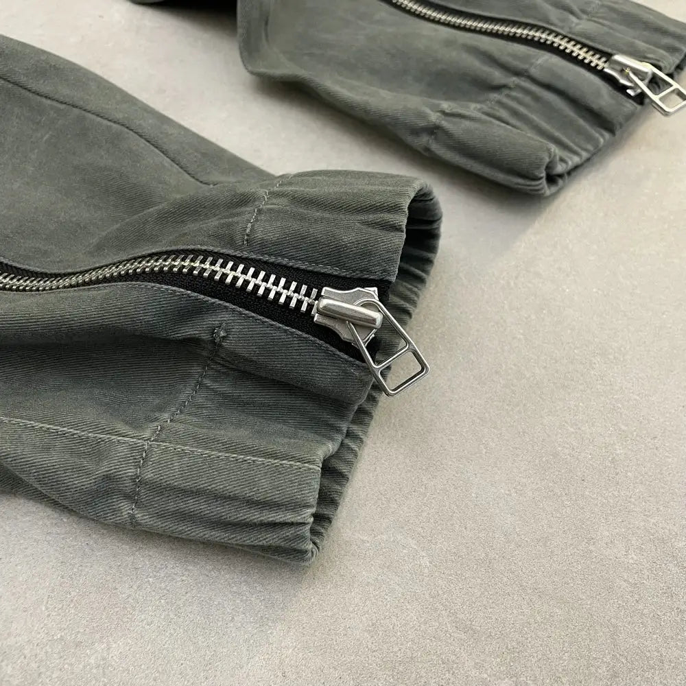 Ankle-Zip Cargo Pants