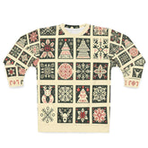 Artistic Christmas Sweatshirt Twinkling Wonderland Design XS