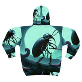 Beetle Knight Hoodie with Armored Insectoid Design