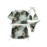 Bikini Set Skirt And Crop Top