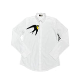 Bird Print Long Sleeve Shirt