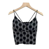 Black And White Crop Top