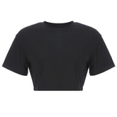 Black and White Harajuku Crop Top black / S