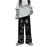 Butterfly Print Harajuku Streetwear Y2k Pants