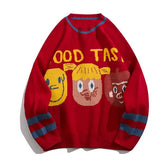 Cartoon Girl Ood Tas Knitted Sweater