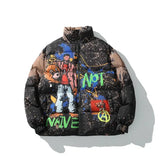 Cartoon Graffiti Windbreaker Harajuku Coat