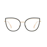 Cat Eye Light Metal Frame Glasses
