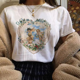 Cherubs Floral Heart T-shirt