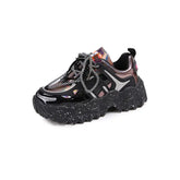 Chunky Sneakers Platform Silver Shoes Euro Size