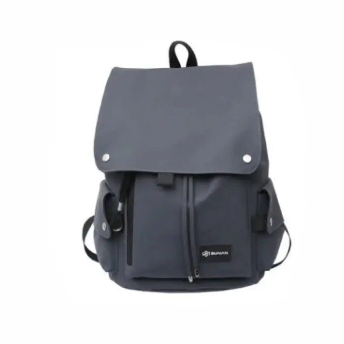 Color Contrast Multi-function Backpack - Light gray