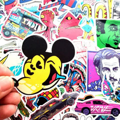 Colorful Grafitti Stickers Pack - Color / 60 Pcs