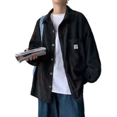 Corduroy Long Sleeve Oversize Shirt for Men and Women