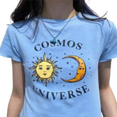 Cosmos Universe Short-Sleeved Blouse