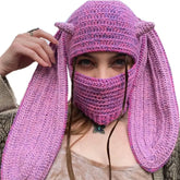 Cosplay Bunny Ear Windproof Mask