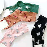 Cotton Animal Cartoon Middle Tube Socks