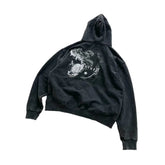Cotton Askyurself Dog Head Hooded Sweatshirt