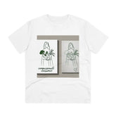 Cotton Compassionate Consumer T-Shirt with Minimal Line Art
