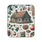 Cotton Cottagecore Picnic Blanket with Floral Countryside