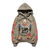 Cotton Lonely Place Stranger Graffiti Hoodie
