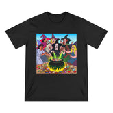 Cotton T Shirt Multicultural Witch Party Ghoul Gathering