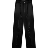 Cuts and Buttons Long Pant