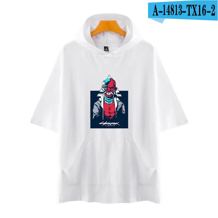 Cyberpunk 2077 Short-sleeved T-shirt - C White / M