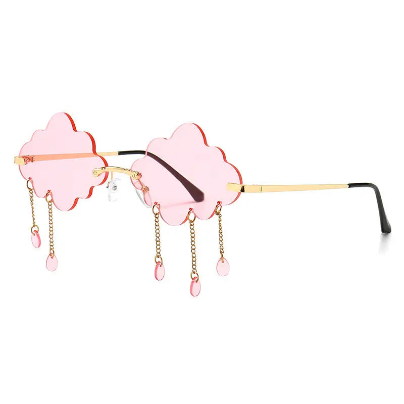 Cyberpunk Kitch Cloud Sunglasses - Pink - Accesories