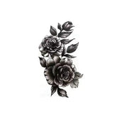Dark Flower Temporary Waterproof Sticker Tattoo