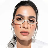 Rhinestone Tassel Sunglasses Frames