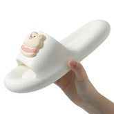 EVA Bear Non-Slip Slippers Cartoon Style White / 36-37