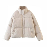 Fleece Thicken Letter Graphic Parka Coat for Winter