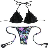 Floral Sexy Push Up Brazilian Bikini
