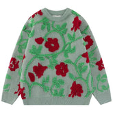 Flower Embroidery Knitted Sweaters