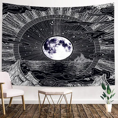 Galaxy Moon & Sun Wall Tapestry - 6 / 150x130cm