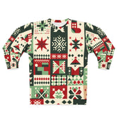Geometric Christmas Sweatshirt Festive Wonderland