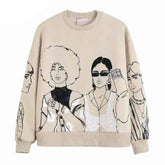 Girls Cartoon Crewneck Sweatshirt