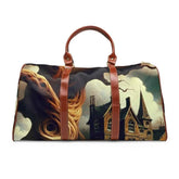 Goth Travel Bag with Surreal Art Design 20’’ x 12’’ / Brown